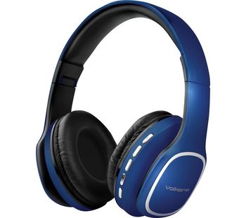 VOLKANO Phonic VK-2002-BL Wireless Bluetooth Headphones - Blue, Blue