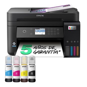 Epson EcoTank ET-3850 Multifunción Dúplex Depósito de Tinta, Wi-Fi y Hasta 3 Años de Tinta Incluida