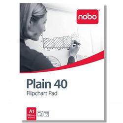 Nobo Flipchart Pad Perforated 40 Sheets A1 Plain [Pack 5] - 34631165