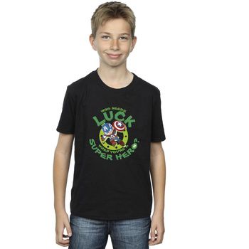 Marvel Tops y Camisetas St Patrick's Day Luck para niño