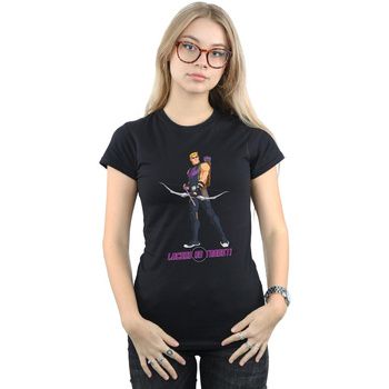 Marvel Camiseta manga larga Locked On Target para mujer