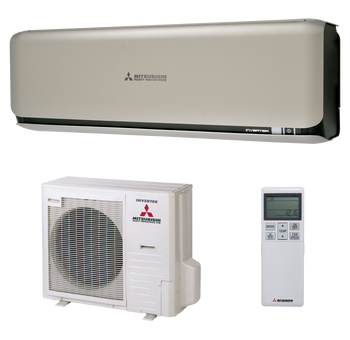 Aire acondicionado inverter 1x1 mitsubishi diamond 20zsx-wt titanio 1720 fg