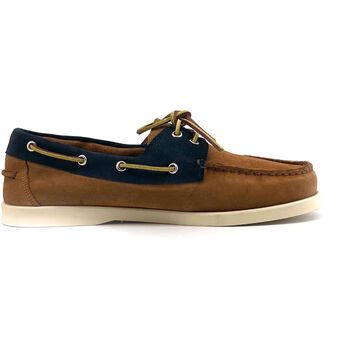 Duca Di Morrone Náuticos Santiago - Suede Brown/Blue para hombre