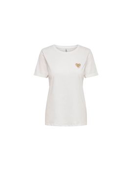 Camiseta only kita life s/s logo cloud dancer mujer