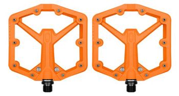 Crankbrothers stamp 1 gen 2   pedales planos grandes naranja