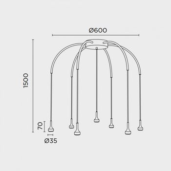 Lámpara de techo led mini (21w)