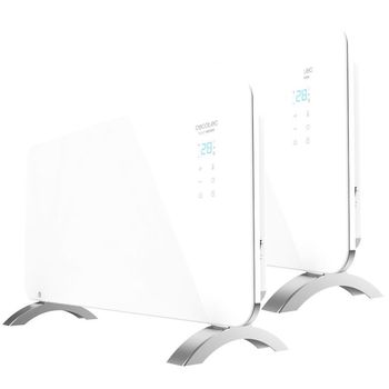 Cecotec Ready Warm 6700 Crystal Connection Radiador Eléctrico Wi-Fi 1500W Pack 2 Unidades