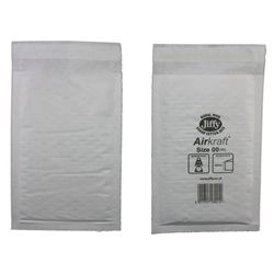 Jiffy Airkraft Postal Bags Bubble-lined No.00 White [Pack 100] - JL-00