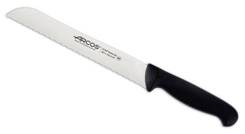 Cuchillo panero de acero inoxidable nitrum de 200 mm mango negro