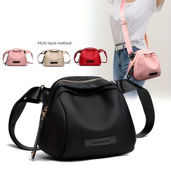 Bolso De Hombro De Nylon Casual, Bolso De Hombro Con Carcasa Para Viajes Al Aire Libre, Bolso De Cintura Ligero Tipo Riñonera