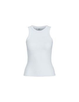 Camiseta jack & jones jxforest str sl rib mujer bright white