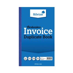 Silvine Carbonless Duplicate Invoice Book 210x127mm (6 Pack) 711-T