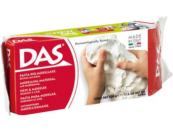 Das F387000 - Pasta para modelar, color blanco, 500 gr