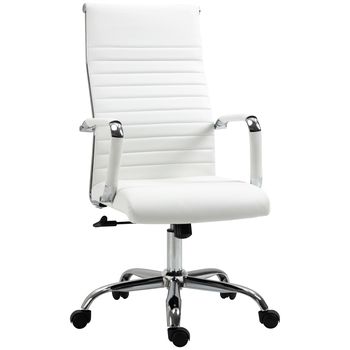 Silla de oficina blanco 54 x 62 x 114 cm