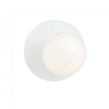 Aplique de pared zero blanco opal