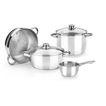 Monix Batería de Cocina Optima 4 Piezas con Tapa