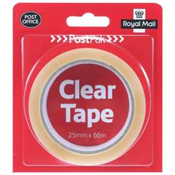 PostPak Clear Sticky Tape 19mm (24 Pack) 502183935910