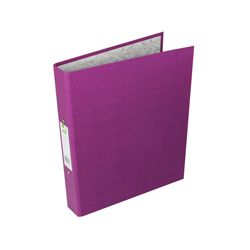 Q-Connect 2 Ring 25mm Paper Over Board Purple A4 Binder (10 Pack)