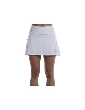 Falda de pádel bullpadel unila blanco mujer