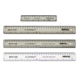 Q-Connect Clear 150mm/15cm/6inch Ruler Ref KF01106