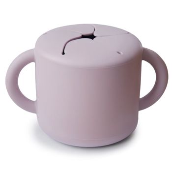 Taza para snack silicona solid soft lilac 8.5x8.5x14.5 cm