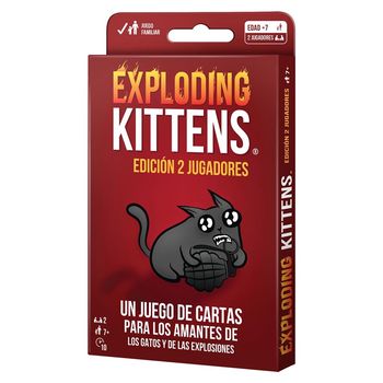 Juego De Mesa Exploding Kittens Edicion 2 Jugadores Pegi 10