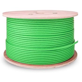 Aisens A146-0667 Bobina Cable de Red RJ45 Cat.7 S/FTP AWG23 LSZH CPR CCA 305m Verde