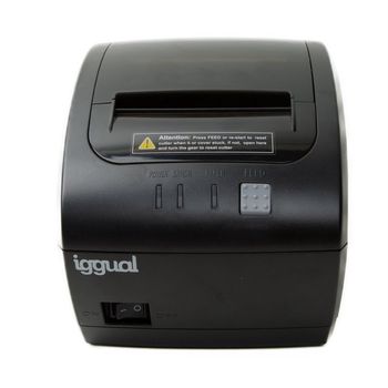 Iggual TP7001 Impresora de Tickets Térmica USB/Ethernet Negra