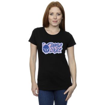 Disney Camiseta manga larga The Book Of Boba Fett Lives para mujer