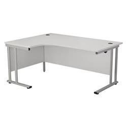 Allegro 1800 Crescent Cantilever Workstation LH - TWU1812LHRADWHSV