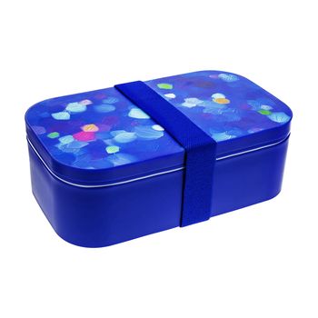 Fiambrera  azul polipropileno  19 x 6 x 11 cm