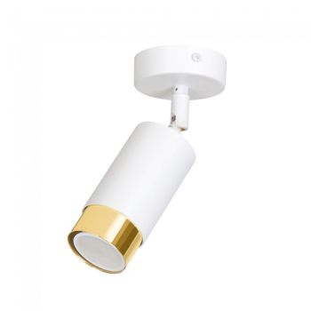 Foco de techo orientable mura blanco/oro