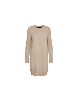 Vestido vero moda doffy o-neck sepia tint mujer