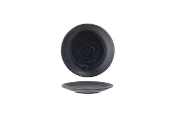 Plato de porcelana negra 24 cm