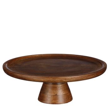 Soporte para tarta de madera marrón oscuro d30