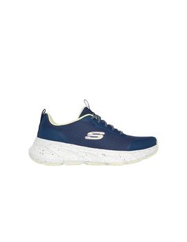 Zapatillas skechers edgeride navy mesh/lime trim mujer