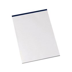 Q-Connect Narrow Ruled Board Back Memo Pad 160 Pages A4 (10 Pack)