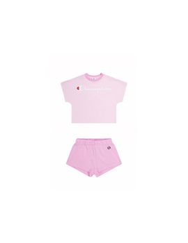 Conjunto champion set niña rosa