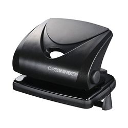 Q-Connect Medium Duty 2 Hole Punch Black 87 Ref KF01234