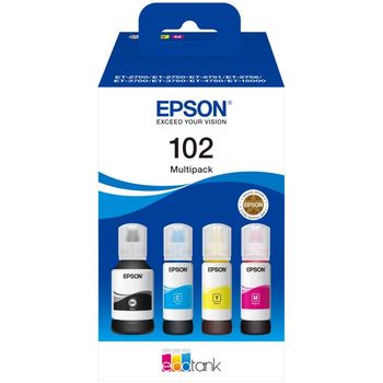 Epson 102 EcoTank Multipack Negro/Cian/Amarillo/Magenta