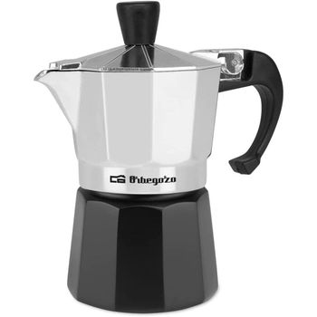 Orbegozo KFM 130 Cafetera Italiana 1 Taza Plata/Negro