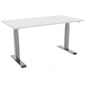 Celexon ProFfesional eAdjust-58123 Escritorio Eléctrico Elevable Regulable 175x75cm Blanco/Gris