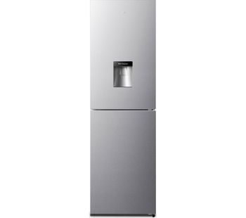 LOGIK LNFD55X18 50/50 Fridge Freezer - Inox, Cream