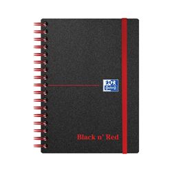 Black n Red Notebook Wirebound Polypropylene 90gsm Ruled - 100080476