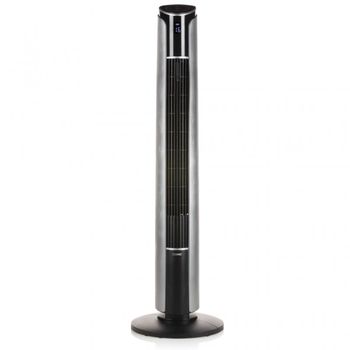 Domo Ventilador de Torre con Mando a Distancia 45W Negro/Plateado