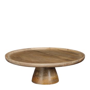 Soporte para tarta de madera marrón claro d30