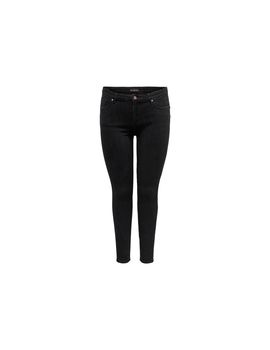 Pantalón only carpower mid ph up rea3659 black denim mujer