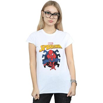 Marvel Camiseta manga larga Web Shooting para mujer