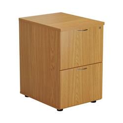 Mezzo 2 Drawer Filing Cabinet - Oak - TES2FCNO