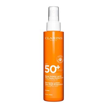 Clarins Protector Solar Cuerpo Spray Solar Lácteo Muy Alta Protección SPF50+